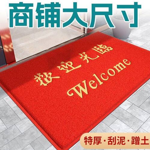 欢迎光临进门地毯迎宾门垫防滑商铺酒店门口地垫商用脚垫出入平安