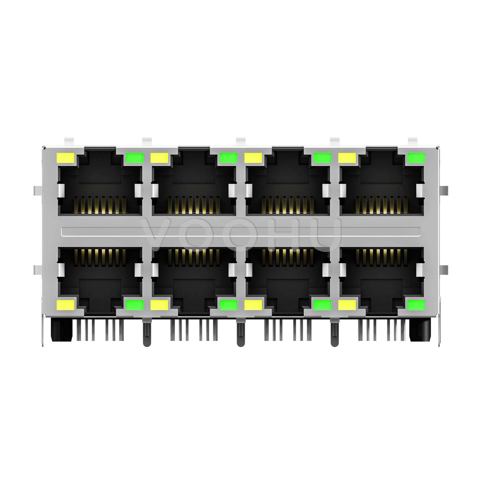 千800兆rj45十二口带lDed2x6层带弹片SYT226双Q042BA4D068