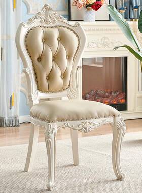 实木椅桌子用现代简约软包书公主椅酒店用椅XT-05X家脑电椅餐厅欧