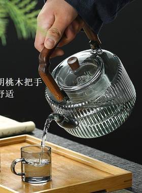 围炉煮茶蒸壶2茶025新款电WLB陶炉可用家用壶茶壶烧水加厚提梁壶