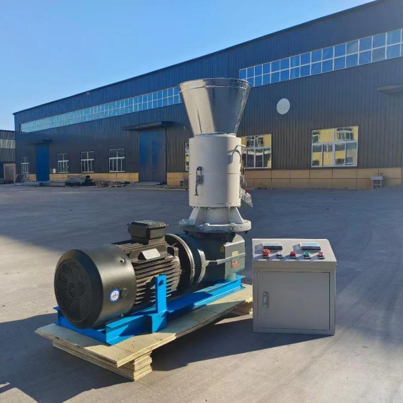 桃1江西4-2mm生物质HF-260末锯颗粒机核皮木渣子颗粒机燃烧锯末颗