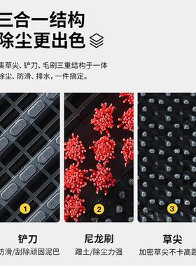 XCZ垫商用三合一垫室外门防滑进门方块拼接空入户门地镂口除尘脚