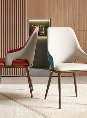 椅家用小户型桌椅餐厅凳子QVP饭店店酒靠背椅餐化餐妆椅高弹海绵