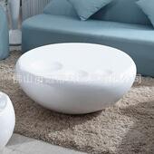 设师计形创KWN意大碗几小户型韩版 玻璃钢客厅圆茶茶桌