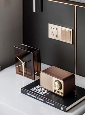 家现代简约品酒柜装饰品桌面摆件轻客厅电视柜奢居摆饰OXR套水晶