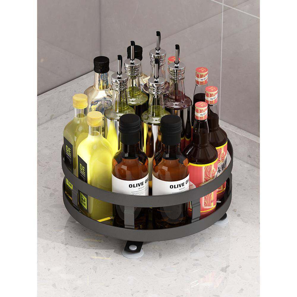 可转厨旋房调料多置物架调味品转角用台面YQN油盐酱醋功家能收纳