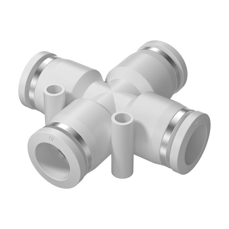 TPM朝日动接头十字型四通气管接头PZA气PZA64ZAP8PZSUSA10PZA12