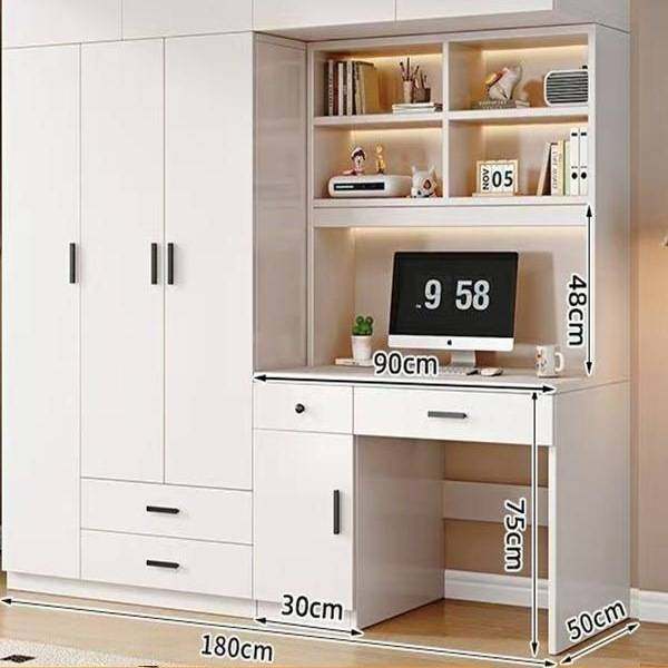 实木书桌一体衣柜大容量家用儿童防卧室写字台衣柜桌多功能组合柜,玩具/童车/益智/积木/模型,垂直悬浮玩具,淘宝优惠券,粉丝福利购,淘宝优惠卷