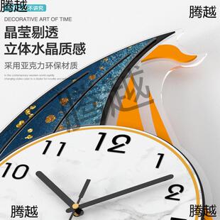 钟饰挂钟客厅家用时表钟挂墙轻挂式奢现代装网红时尚石SBT英钟表