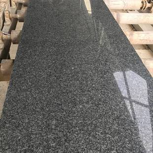 面岗花岩大板理石黑色石材芝麻黑火烧870光面荔枝砖厂家地砖