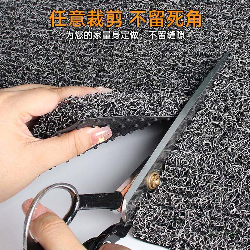 可裁剪脚垫丝圈地垫入户门垫进门口塑料地毯汽车耐脏防滑垫子加厚