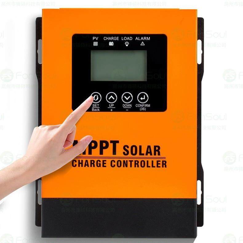 MPPT30A60A120A太阳能WIFI远程充电3控厂制器自动识12V24V6V4别8V