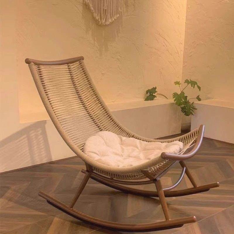 美齐摇躺324135椅大人园阳台家用休椅椅藤椅户外庭院椅闲子懒人花