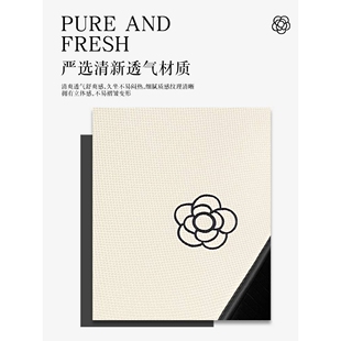 山茶花汽车坐垫四季通用女士车内半包座套座椅垫车垫座垫朗逸速腾