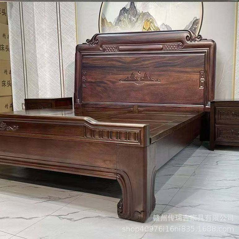 黑胡桃木色实木床1.8米双人床卧室明清中式古典仿古雕花格木大床,玩具/童车/益智/积木/模型,垂直悬浮玩具,淘宝优惠券,粉丝福利购,淘宝优惠卷