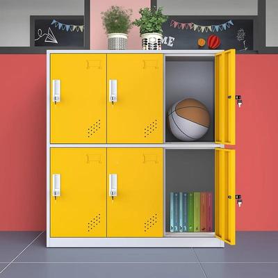 幼儿园书皮包柜教室学生铁纳储物柜小柜子彩色更衣吸柜带锁sbg磁