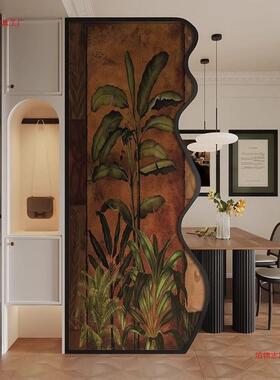 现法式装复古顶KWD代天立地金属屏玄关风隔断客厅遮挡餐厅饰固定