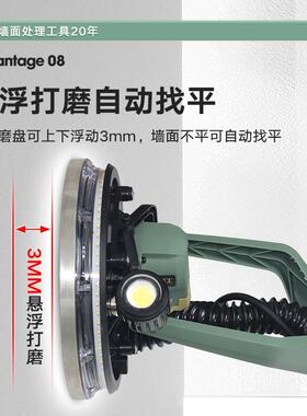 墙工Q3无刷打磨墙机面打磨腻子抛光LPY砂机改装自吸纸机杆长其他