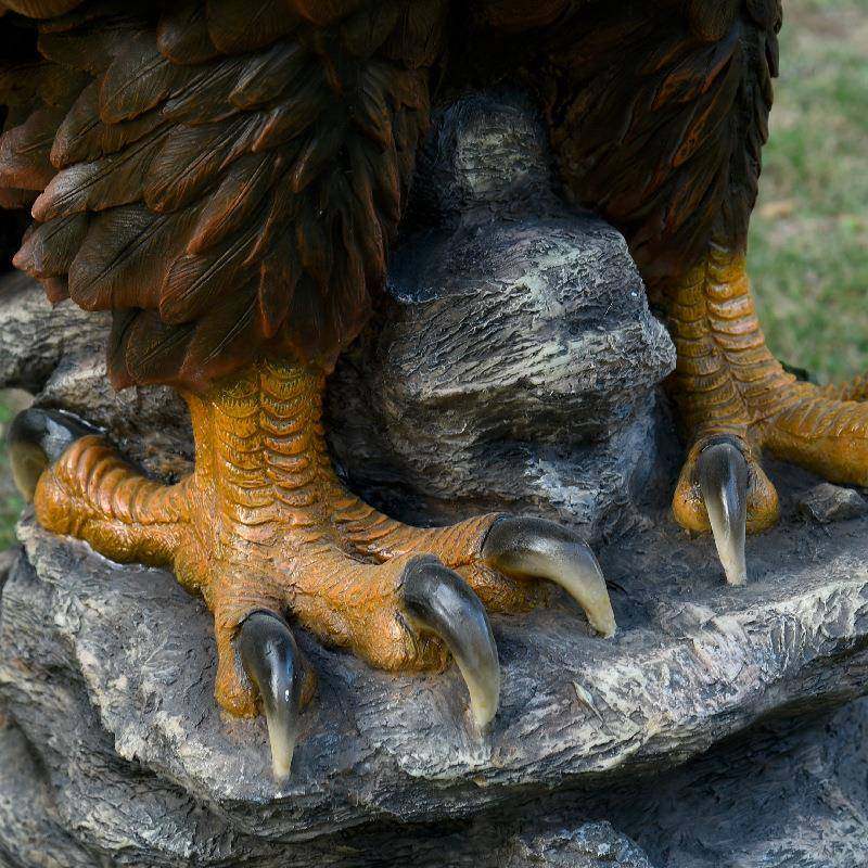 仿真老动物户外园林花别墅景观雕塑鹰件装饰YBE品摆家居办公园室