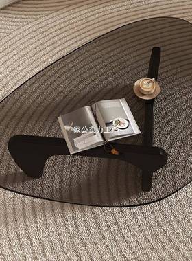 玻璃茶几创LPO意网桌红茶几桌客厅家用小户型约现简轻奢极简小代