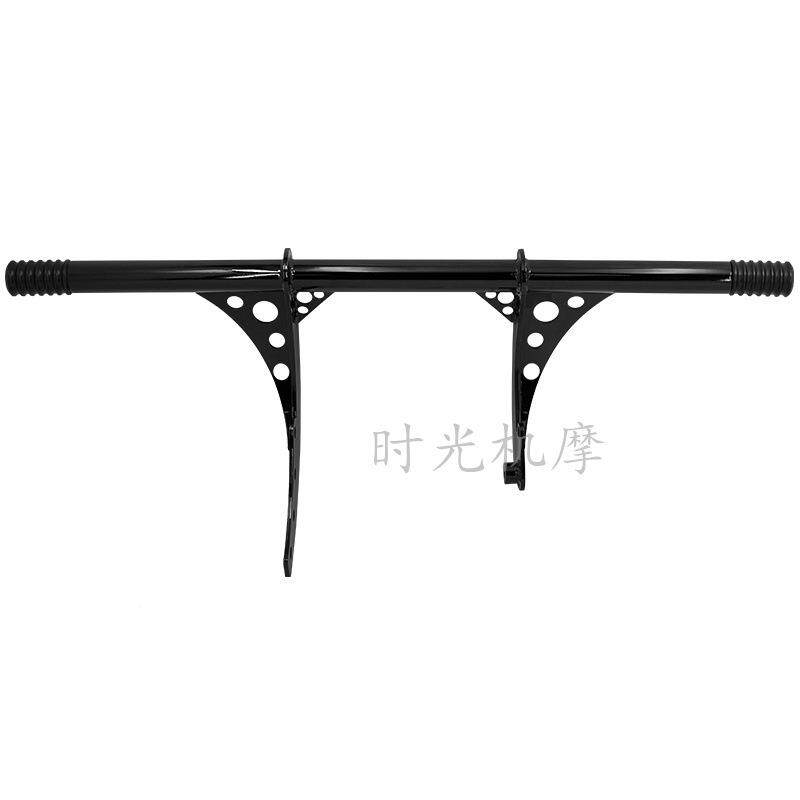 哈雷霸路威S司黑令肥仔改装DS风前护杠后保险杠脚格踏一字街一字