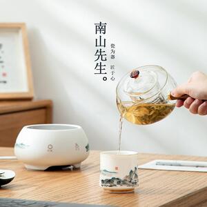 南山山先生千953里江煮养茶壶煮茶器套装家用高端电炉小型生陶壶