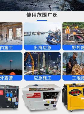 柴油发电机20V家用小型单相KW/8三/210千瓦相3850V户外静音7.VWM5