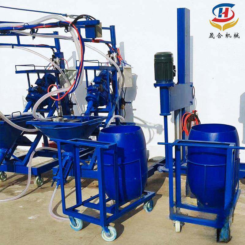 拌GRC玻璃纤177维丝注浆砂湿机建筑结构件喷涂机式水泥浆搅机