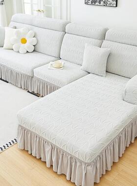 款沙发套罩包套发新四季通用防猫抓沙套加全厚XTH贵妃防尘保护套