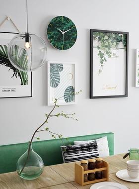 实木_D91424寸绿植简约实木照片墙PHE组合相框新可换相_片小清装