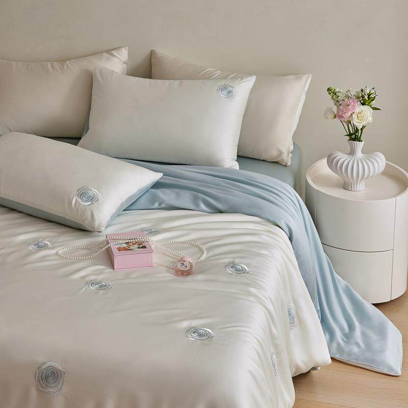 件法式100S地利兰精天丝四凉套夏季丝滑裸睡感冰HEB丝奥床单被套