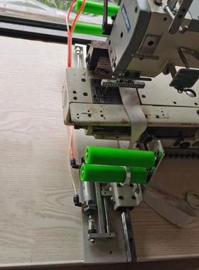 缝纫针机上气动伸缩拉腰橡筋架拉松紧电平车抬74507高架啤呤多机