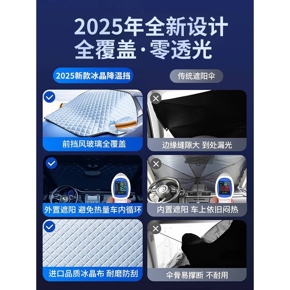 汽车遮阳前挡防晒隔热遮阳罩前挡风玻璃遮光板车窗遮光帘车衣车罩