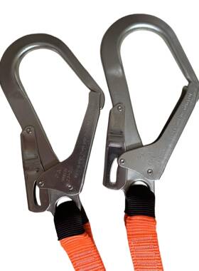 梅思安轻巧星缓冲安大全绳钩1WWT023316新7国标2米双钩GB6双095-2