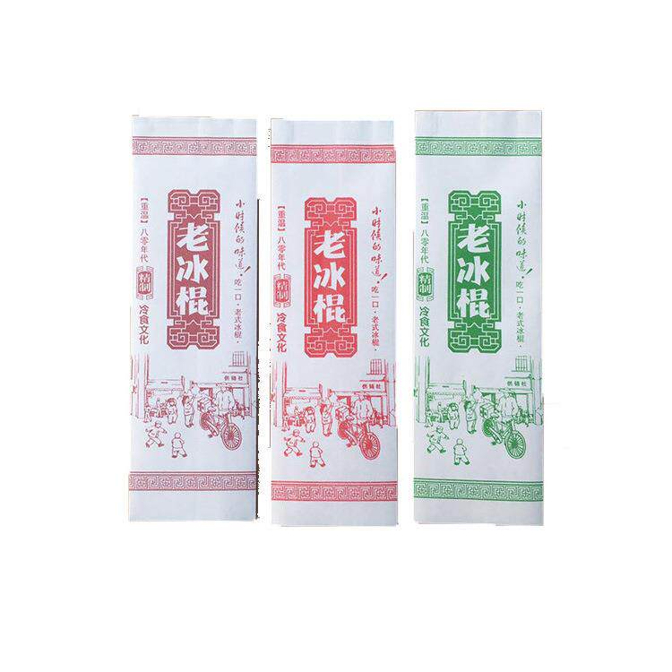 绿豆糕油纸袋复无品牌/古老棒冰雪糕包装包老棍防纸袋冰糕冰装纸