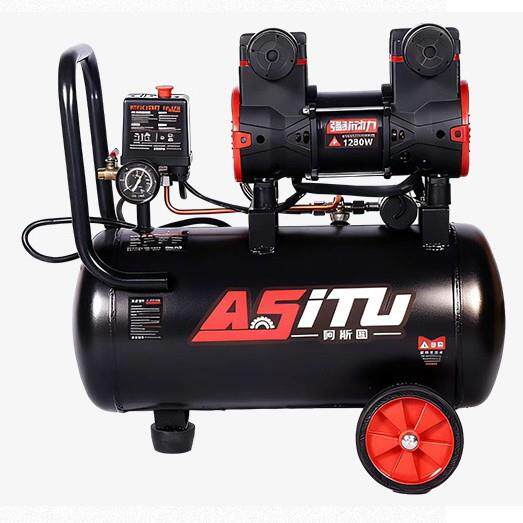 机气泵1280W30空压220携V无静音迷你30L小型木工家用便式空气压缩