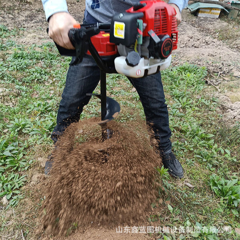 手提螺旋便携果园打坑钻眼机