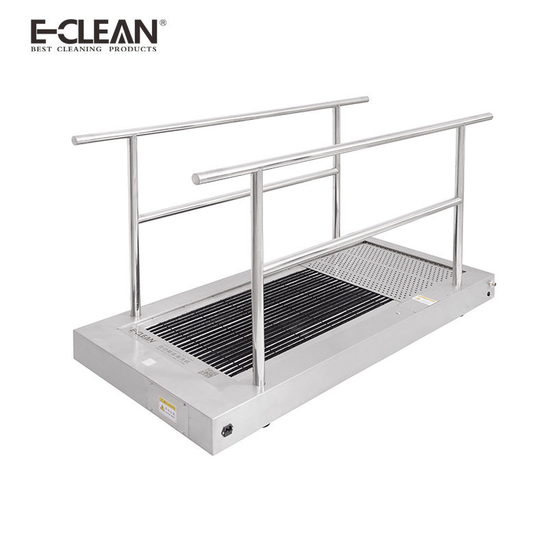 e-clean鞋底清洁车轮清洗机车间入口脚轮清洗机物料车周转车清洁