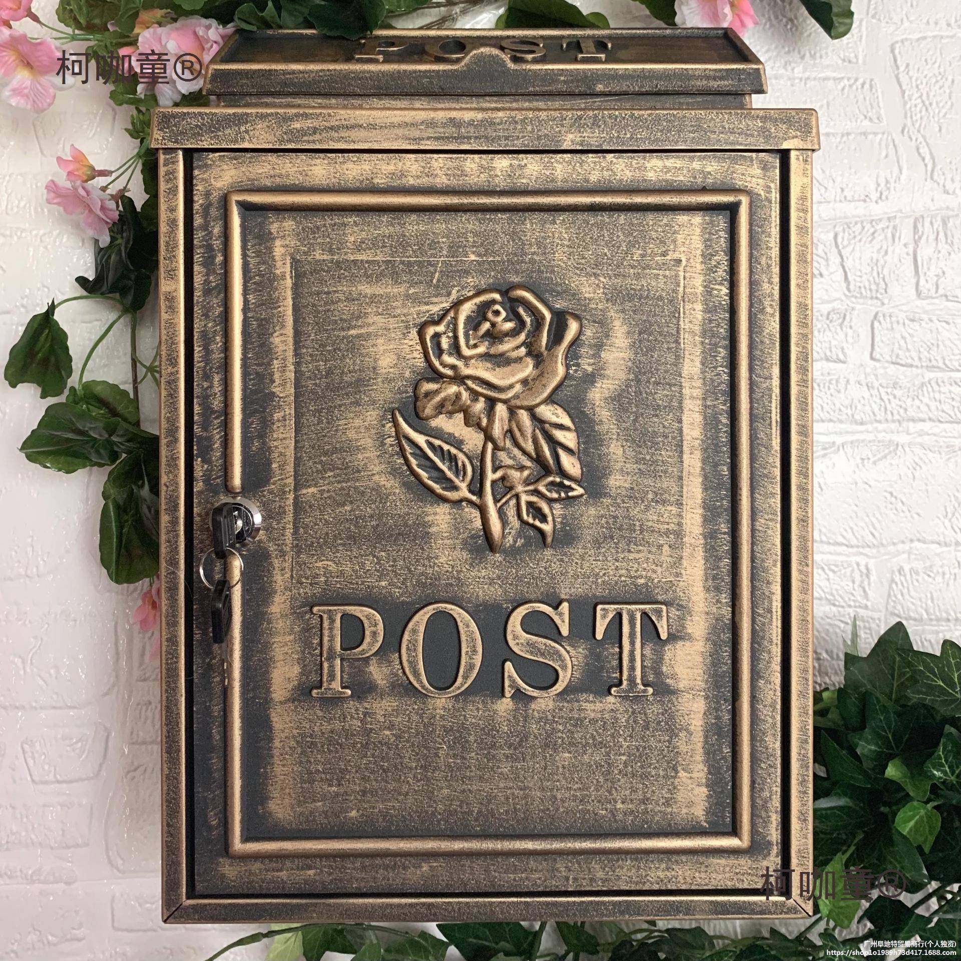 挂发欧园式英民宿式别墅信箱室外防雨邮箱壁邮筒柯咖童田创意信报,家居饰品,装饰摆件,淘宝优惠券,粉丝福利购,淘宝优惠卷