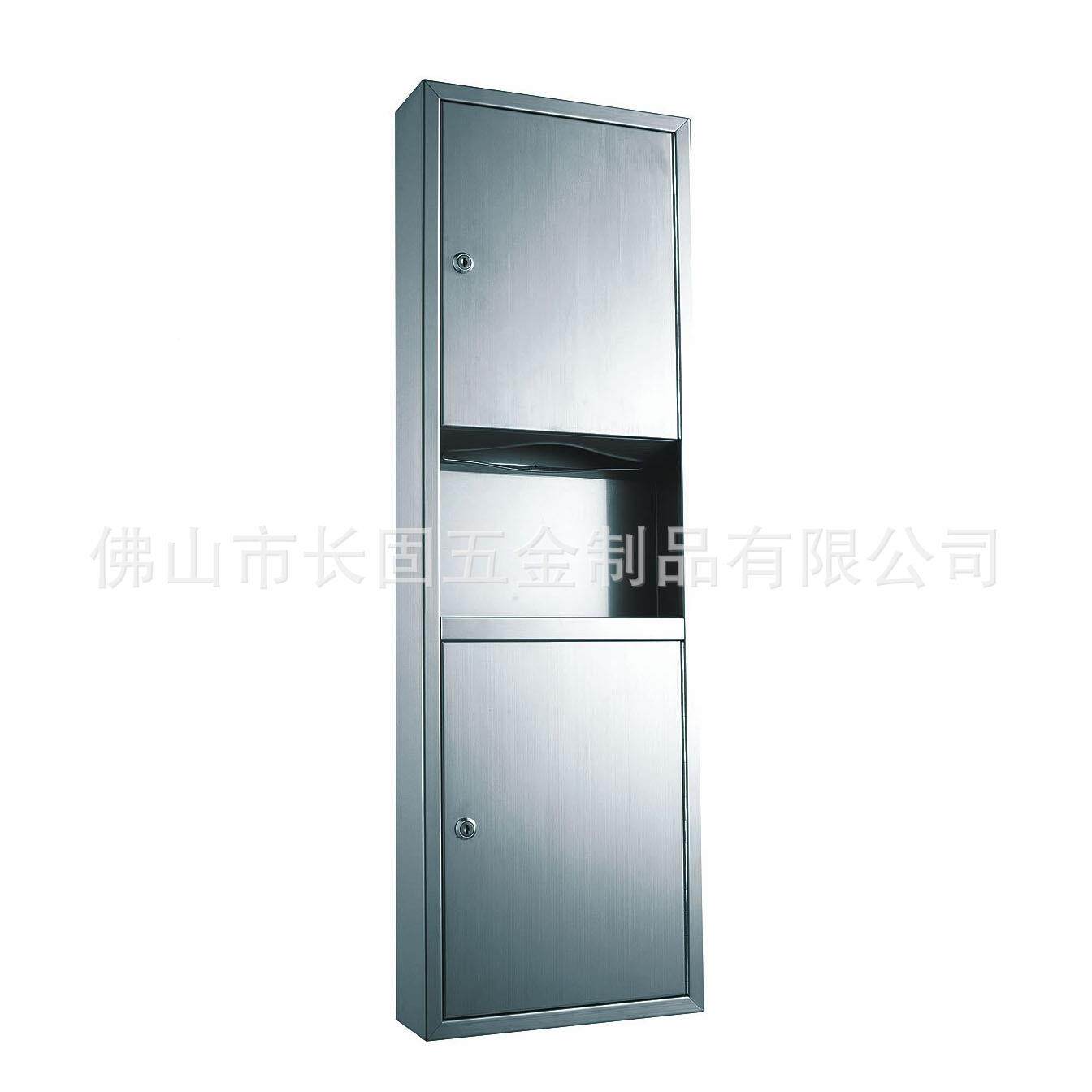 锈钢手纸不箱带554垃圾桶二T合一卫生间商用抽纸盒连纸箱S-V6废10