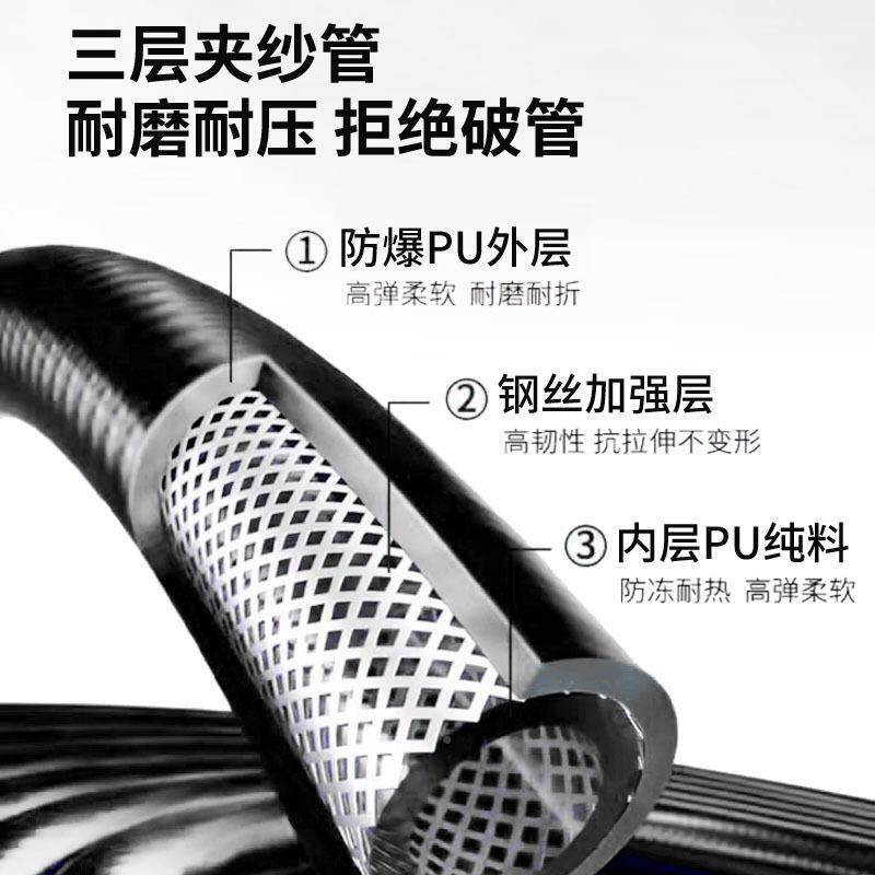 自蓝宝加油机油管收卷器DZU卷盘动快0速收管收缩管器10米15米2卷