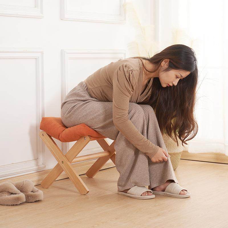 脚脚凳沙搁凳折实叠放腿垫搁595脚家用发脚托木脚踏办公室午休垫