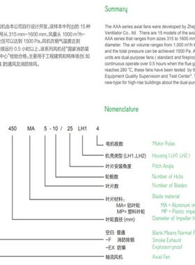 亿利达6风机A系XA列轴流风机AXA50MA-8425-8