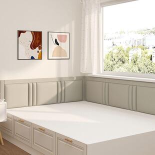 软包墙定VHK贴榻榻米墙围炕头围子靠背垫儿童防床板撞护墙自粘作