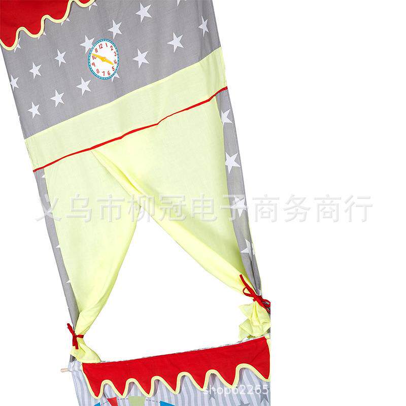 儿童木偶剧院109门帘悬挂式儿木偶院剧挂帘卡通印花拍照帘童子