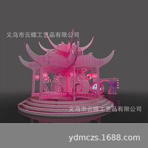 商场美陈陈装饰凤竹美清韵dp点陈美陈场景Z111布置堆头美陈国潮美