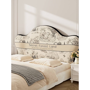 ?美式复古床头罩轻奢感欧式全包床头保护罩新款软包靠背弹力