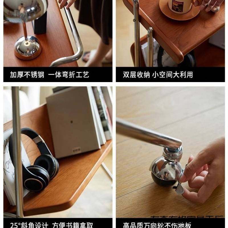 可移动茶几床头樱桃木书架中古小推车实木边几置物架客厅沙发复古,玩具/童车/益智/积木/模型,垂直悬浮玩具,淘宝优惠券,粉丝福利购,淘宝优惠卷