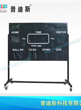 家厂销黄色6'体'+8''铁箱美式足球OD-6Y+8Y比赛计分屏直lLED育记