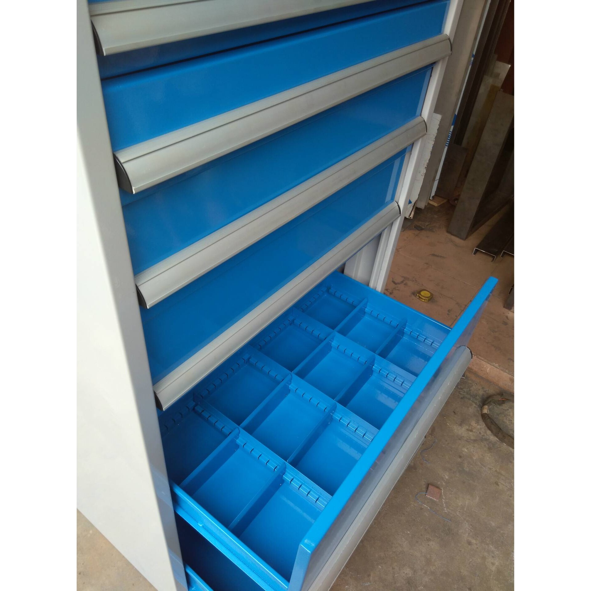 重型工具柜铁皮柜子储物柜车间抽屉式双开门功能抽屉分格式移动柜